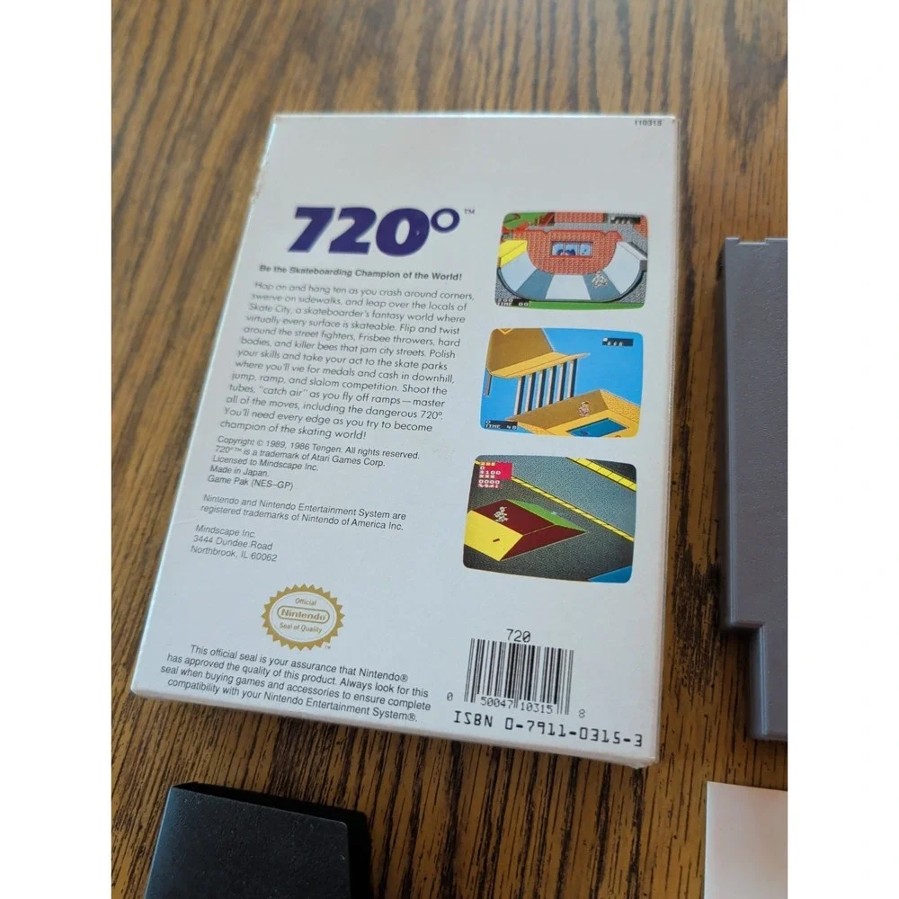 720 Degrees NES Nintendo Complete CIB! Very Good Condition Rare!